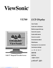 ViewSonic VX700 User Manual