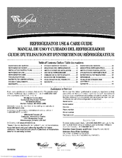 Whirlpool ED2FHEXT - 21.8 cu. ft. Refrigerator Use & Care Manual