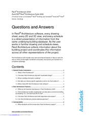 Autodesk Revit Architecture 2008 Questions And Answers