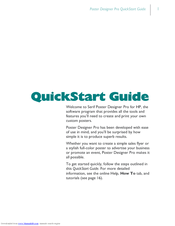 HP Serif Poster Designer Pro Quick Start Manual