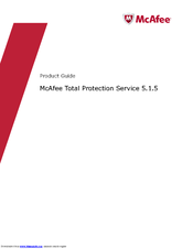 McAfee Total Protection Service 5.1.5 Product Manual