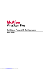 McAfee VSF09EMB1RAA - VirusScan Plus 2009 User Manual