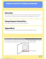 Nikon Camera Control Pro Reference Manual
