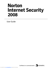 Symantec 12608434 - Norton Internet Security 2008 User Manual