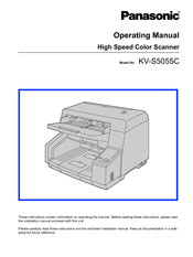 Panasonic KV-S5055C Operating Manual