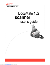 Xerox DocuMate 152 User Manual