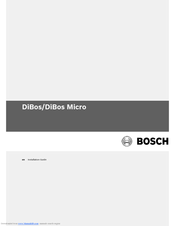 Bosch DB18C3100R2 Installation Manual