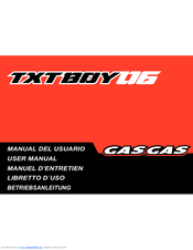GAS GAS 2006 TXT BOY User Manual
