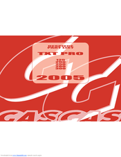 GAS GAS TXT PRO - PART LIST 2005 Parts List