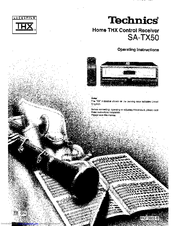 Technics SA-TX50 Operating Instructions Manual
