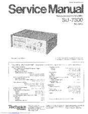 Technics SU-7300 Service Manual