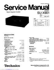 TECHNICS SU-X901 - service Service Manual