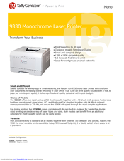 TALLYGENICOM 9330 Datasheet