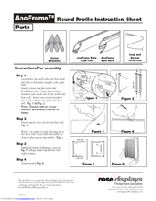 ROSE DISPLAYS ANOFRAME ROUND WITH LOOP AND SAUCER Manual