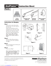 ROSE DISPLAYS ANOFRAME ROUND WITH WINDOW MOUNTS Instruction Sheet