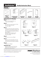 Rose Displays ANOGOTCHA SQUARE WITH CABLE CLIP AND CABLE AND SAUCER Manual