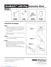 Rose Displays ANOQUICK WITH PEG AND MULTICLIPS Instruction Sheet