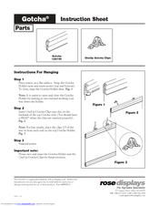 Rose Displays GOTCHA WITH ONEUP GOTCHA CLIPS Instruction Sheet