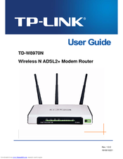 TP-LINK TD-W8970N User Manual