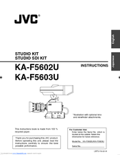 Jvc KY-F560U - 3-ccd Color Camera Instruction Manual