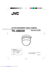 JVC TK-AM200U - Active Movement Color Dome Camera Instructions Manual