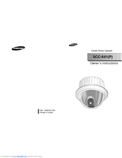 Samsung SCC-641 - 22x Zoom Smart Dome Camera Owner's Instructions Manual