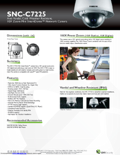 Samsung SNC-C7225 Mini SmartDome Brochure & Specs