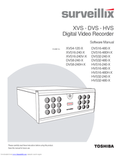 Toshiba Surveillix HVS32-240-X Software Manual