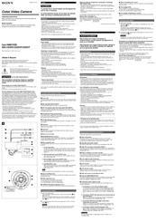 Sony SSC-CD43VT Operating Instructions