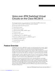 Cisco MC3810 Series Features Manual