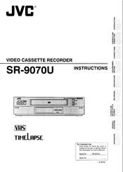 JVC SR-9080U - 960 Hour Time Lapse Recorder Instructions Manual