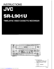 JVC SR-L901U Instructions Manual