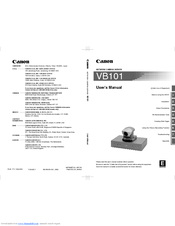 Canon VB101 User Manual
