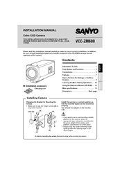 Sanyo VCC-ZM600 Installation Manual