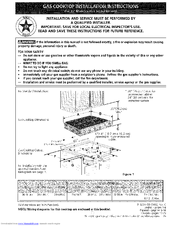 Electrolux E36GC75E - Icon Cooktops Installation Instructions Manual