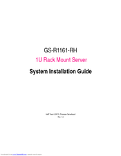 Gigabyte GS-R1161-RH System Installation Manual