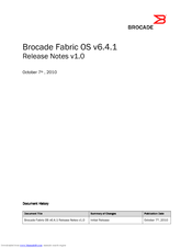Brocade Communications Systems Fabric OS v6.4.1 Release Note