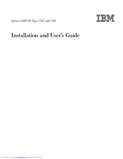 IBM 7328E1U Installation And User Manual