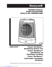 Honeywell HZ-2302 - Electric Space Heater Owner's Manual