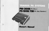 Yamaha 75B Owner's Manual