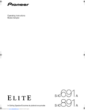 Pioneer Elite S-IC691A Operating Instructions Manual