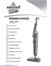 Bissell Steam & Sweep Hard Floor Cleaner User Manual