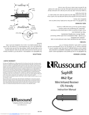 Russound SaphIR 862 Eye Instruction Manual