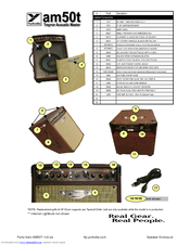 YORKVILLE Traynor Acoustic Master Parts List