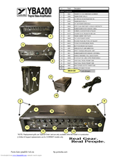 YORKVILLE Bassmaster YBA200 Parts List