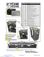 YORKVILLE Custom Valve YCV40 Parts List