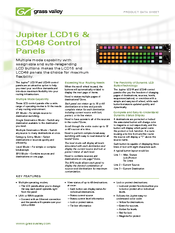 GRASS VALLEY JUPITER LCD48 - Datasheet