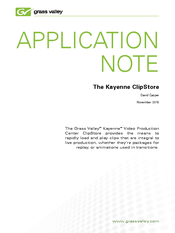 GRASS VALLEY EDIUS 4 LICENSE MANAGER - APPLICATION NOTE 11-2010 Application Note