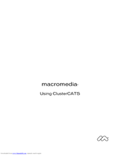 MACROMEDIA COLDFUSION MX-CLUSTERCATS Use Manual