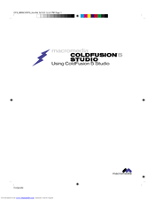 MACROMEDIA COLDFUSION STUDIO 5-USING COLDFUSION 5 STUDIO Use Manual